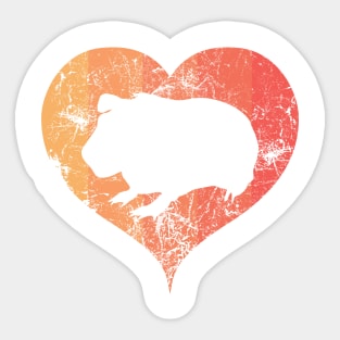 I Love Skinny Pigs Skinny Pig Owner Love Heart Sticker